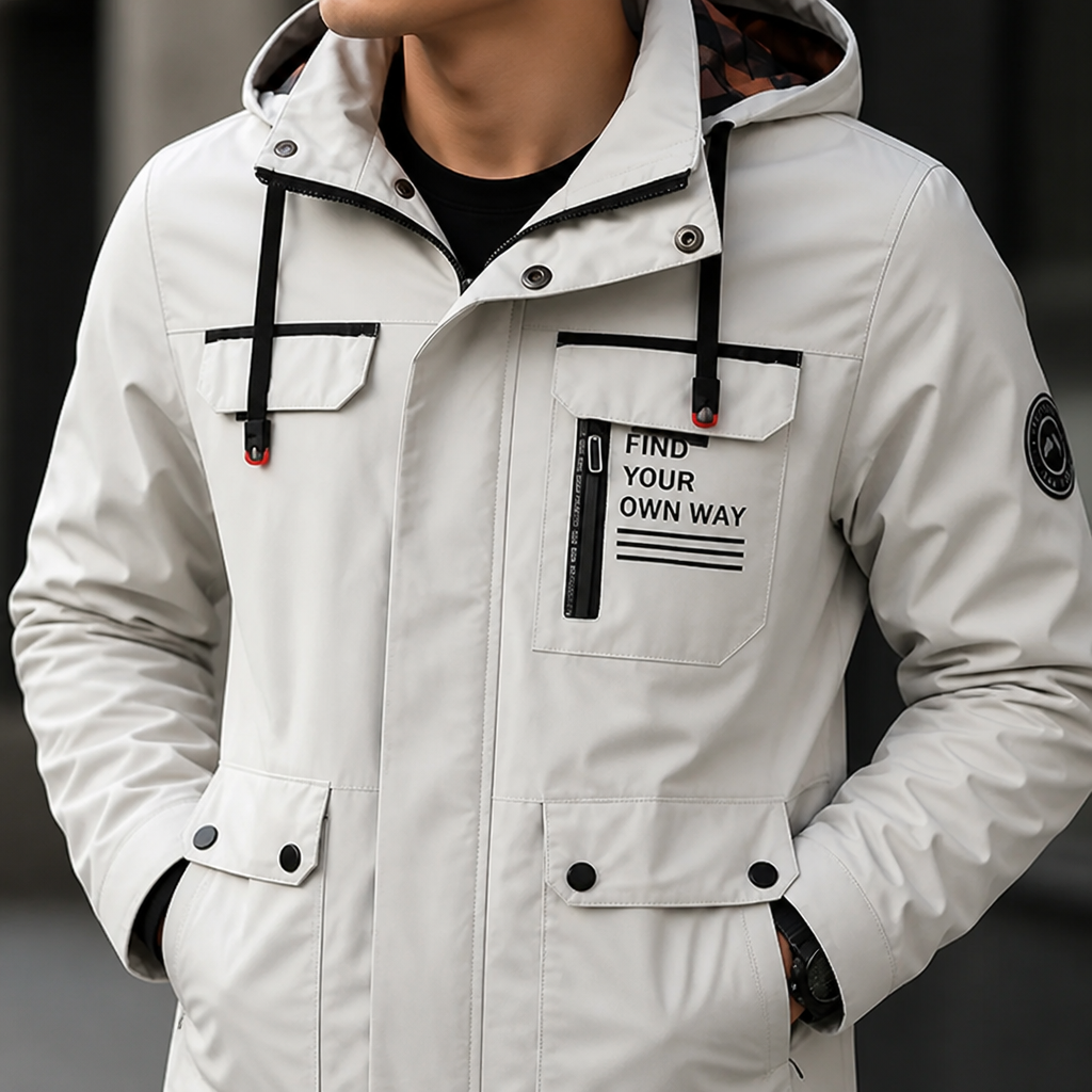 Nordvik™ – Moderne Heren Outdoor Jas met Capuchon
